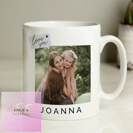 Personalised Love You Snapshot Photo Upload Mug