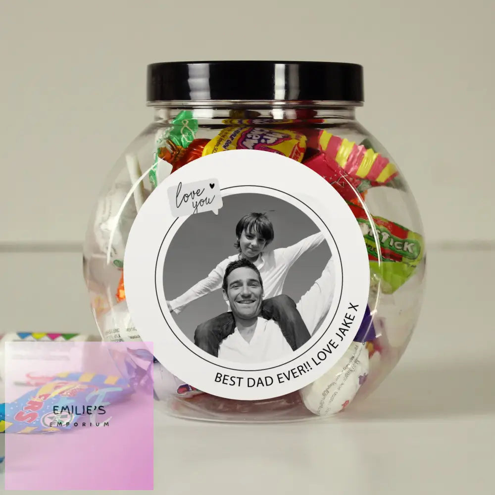 Personalised Love You Snapshot Photo Upload Sweet Jar