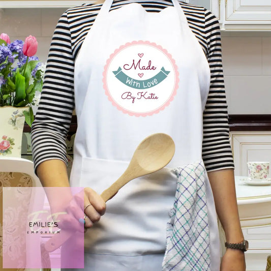 Personalised Made With Love Apron