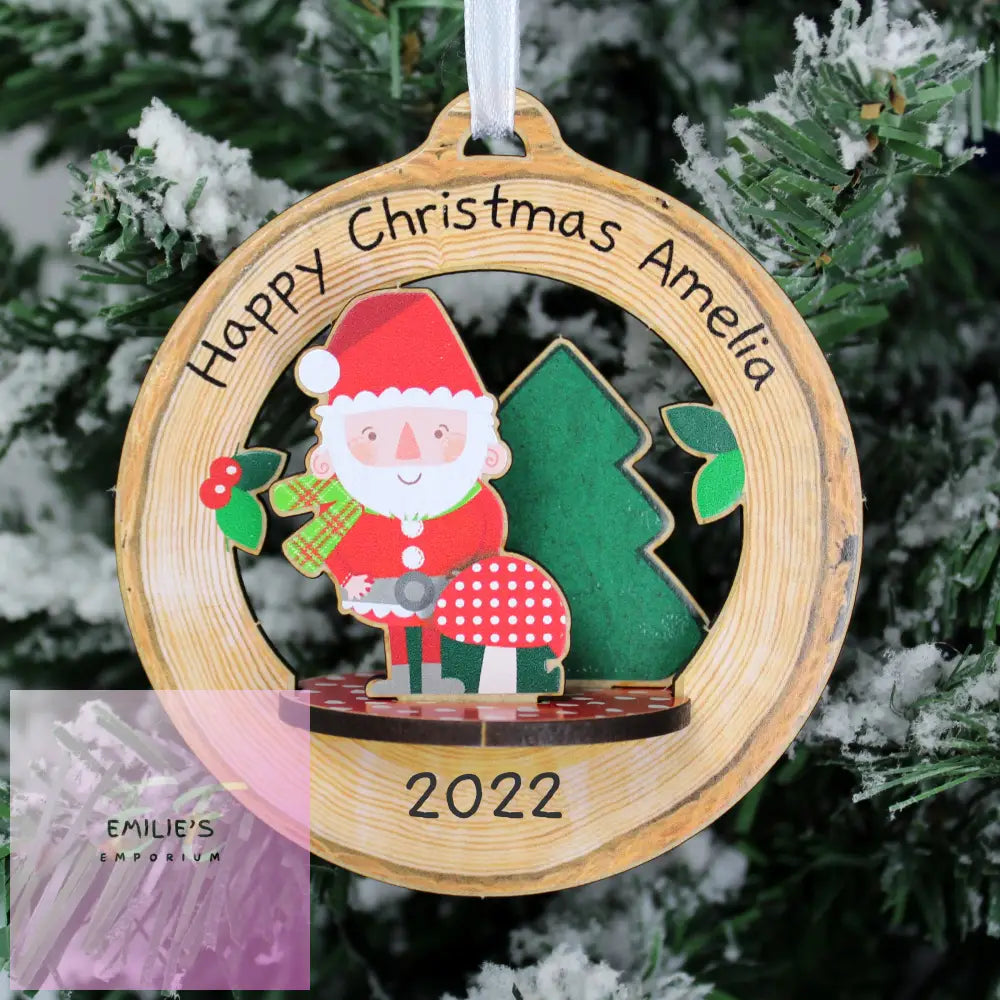 Personalised Make Your Own Toadstool Santa 3D Decoration Kit