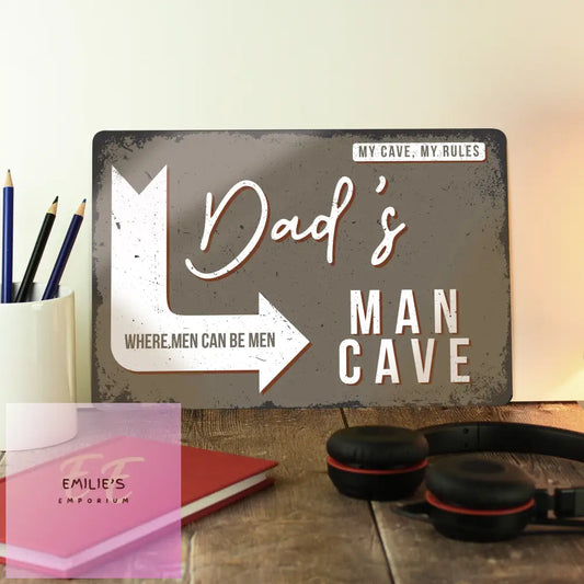 Personalised Man Cave Metal Sign Gift