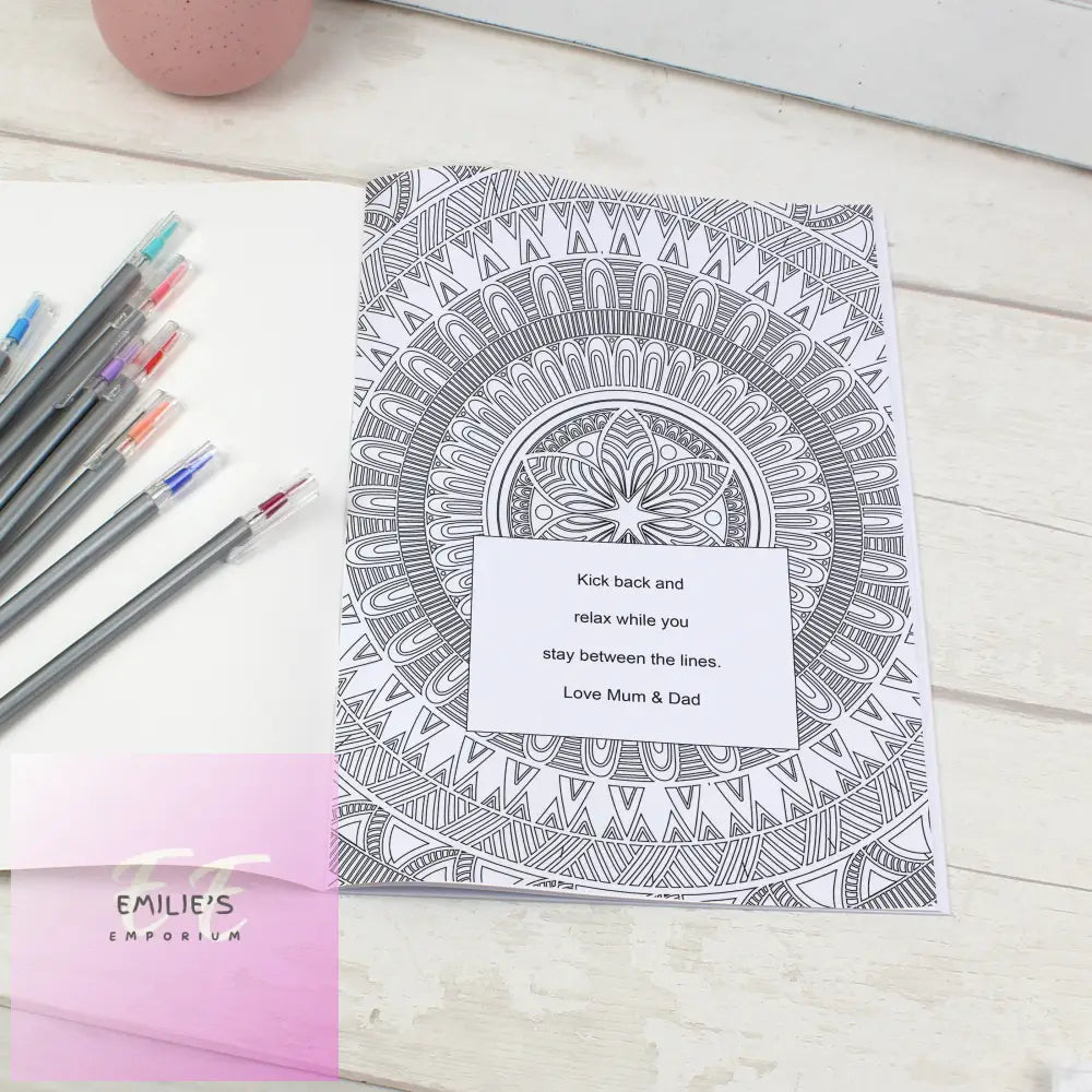 Personalised Mandala Colouring Book