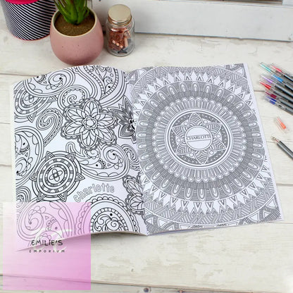 Personalised Mandala Colouring Book