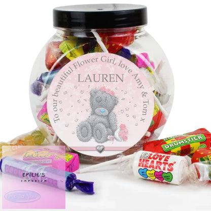 Personalised Me To You Bridesmaid Wedding Sweet Jar