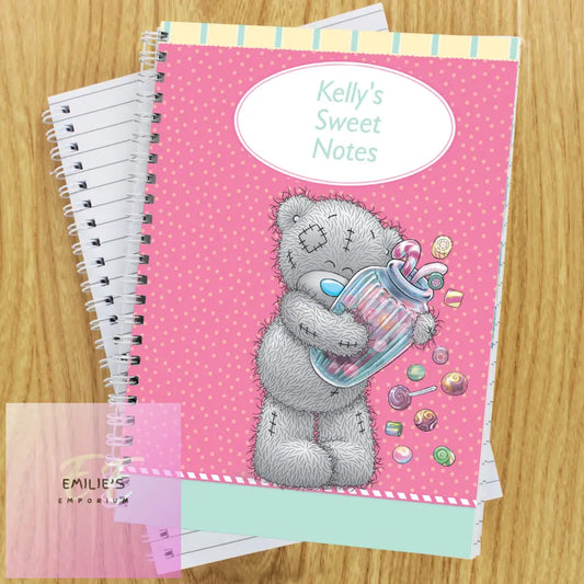 Personalised Me To You Candy Girl A5 Notebook