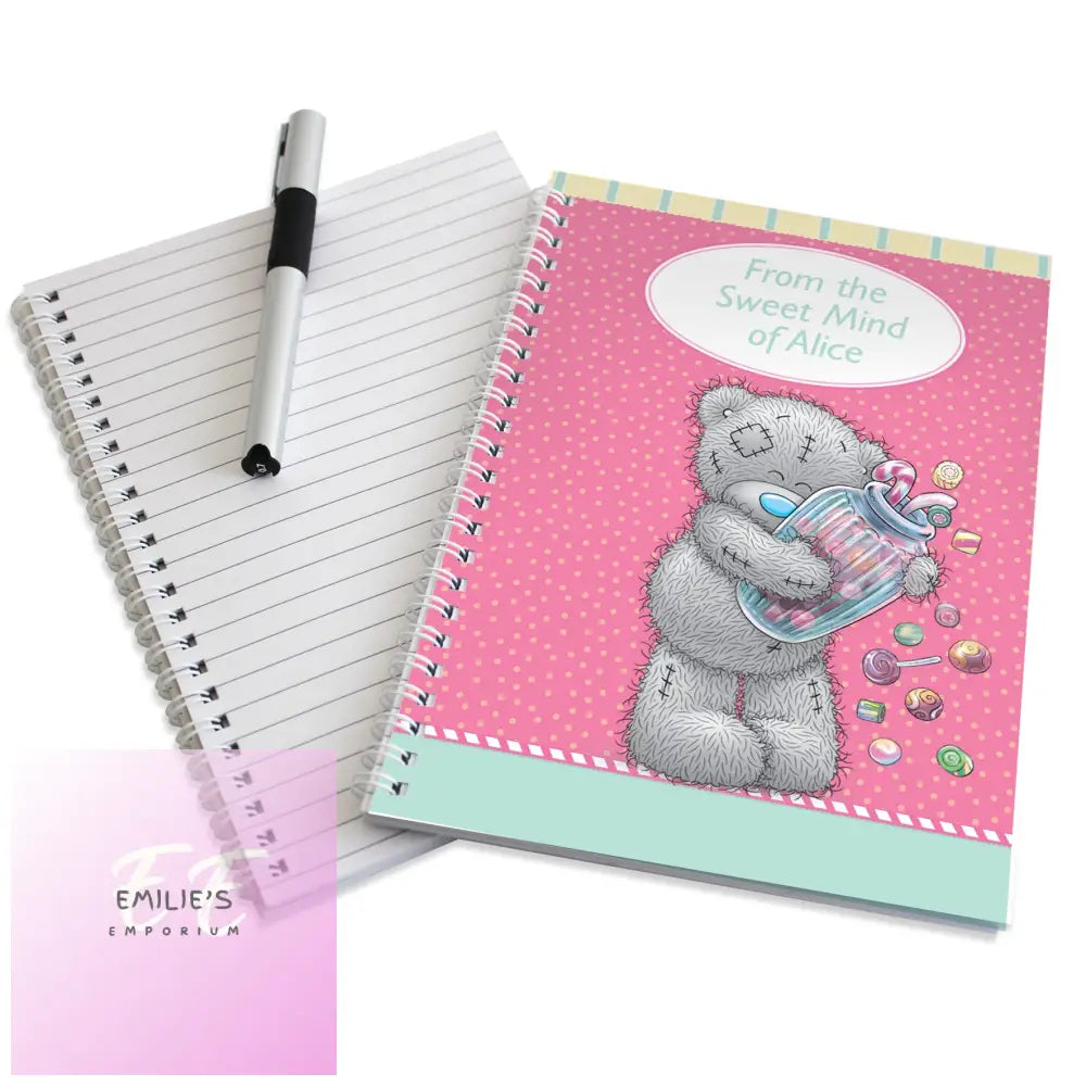 Personalised Me To You Candy Girl A5 Notebook