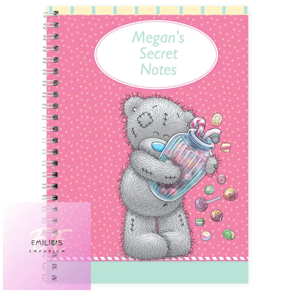 Personalised Me To You Candy Girl A5 Notebook