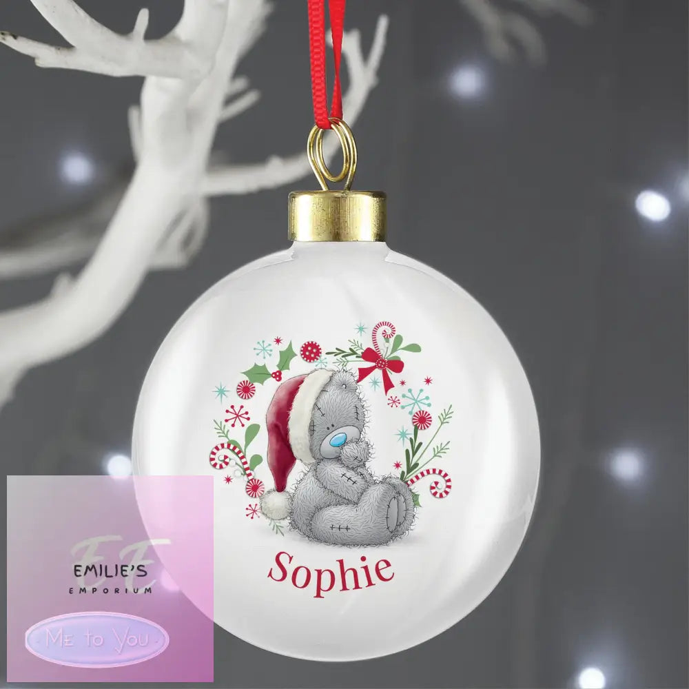 Personalised Me To You Christmas Bauble