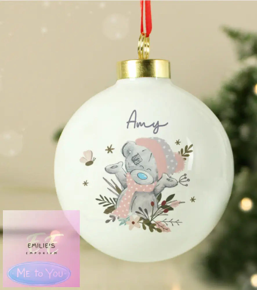 Personalised Me To You Cosy Winter Bauble