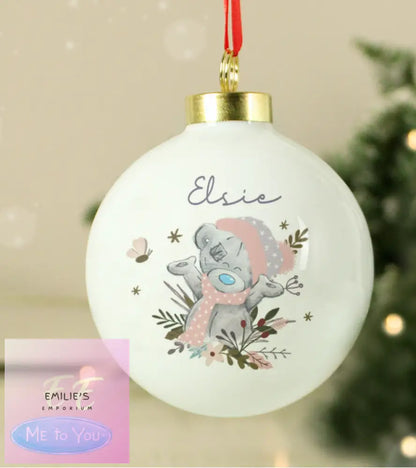 Personalised Me To You Cosy Winter Bauble