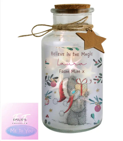 Personalised Me To You Cosy Winter Led Jar