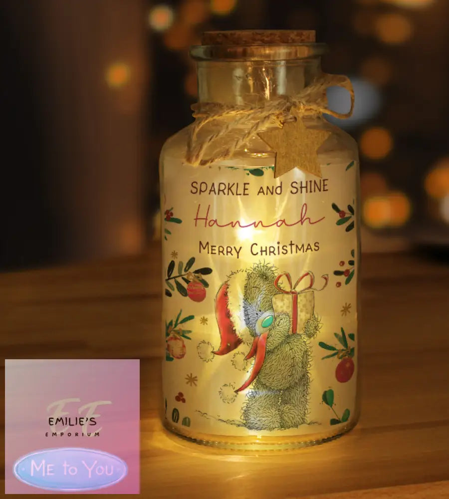 Personalised Me To You Cosy Winter Led Jar