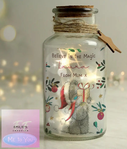 Personalised Me To You Cosy Winter Led Jar