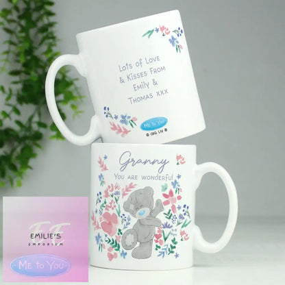 Personalised Me To You Floral Mug