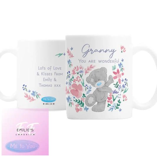 Personalised Me To You Floral Mug