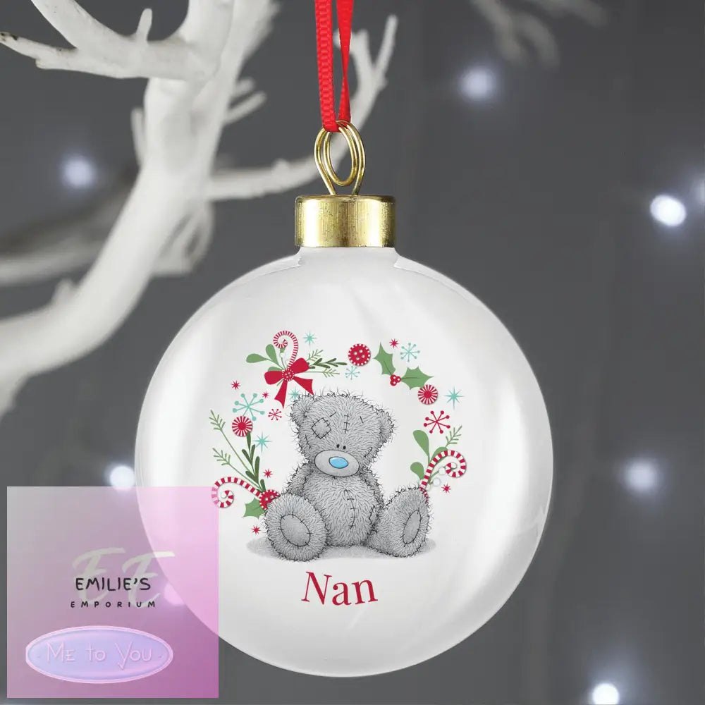 Personalised Me To You For Nan Grandma Mum Christmas Bauble