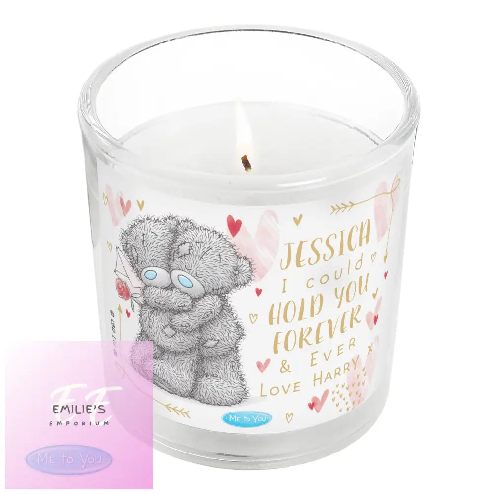 Personalised Me To You Hold Forever Jar Candle