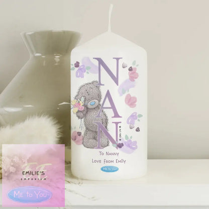 Personalised Me To You Nan Pillar Candle