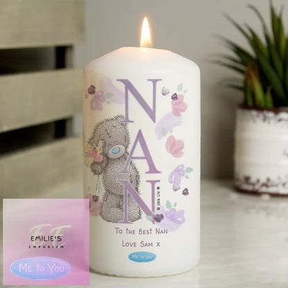 Personalised Me To You Nan Pillar Candle