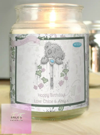 Personalised Me To You Secret Garden Large Candle Jar
