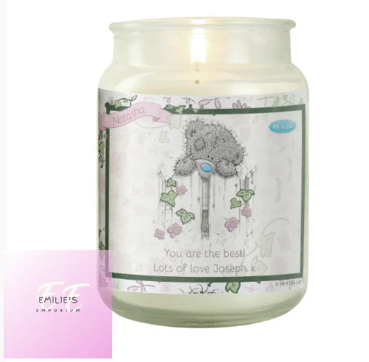 Personalised Me To You Secret Garden Large Candle Jar