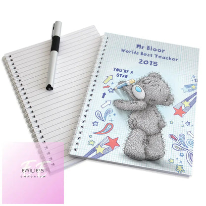 Personalised Me To You Teacher A5 Notebook