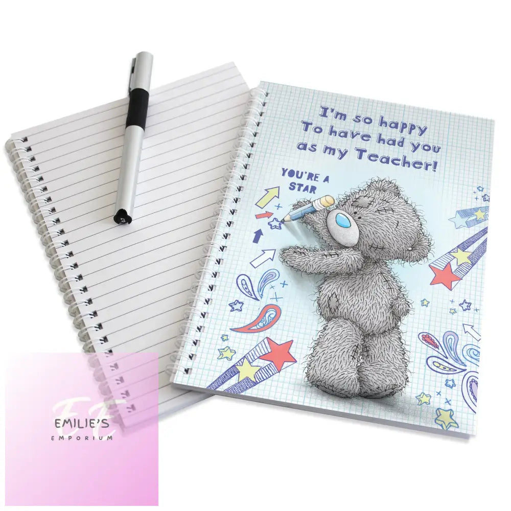 Personalised Me To You Teacher A5 Notebook