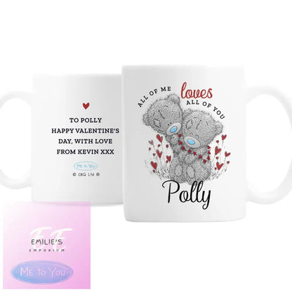 Personalised Me To You Valentine Mug