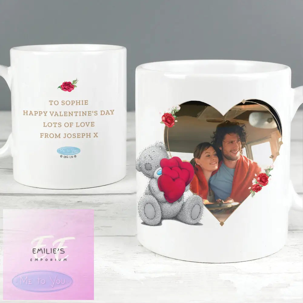 Personalised Me To You Valentines Photo Upload Mug