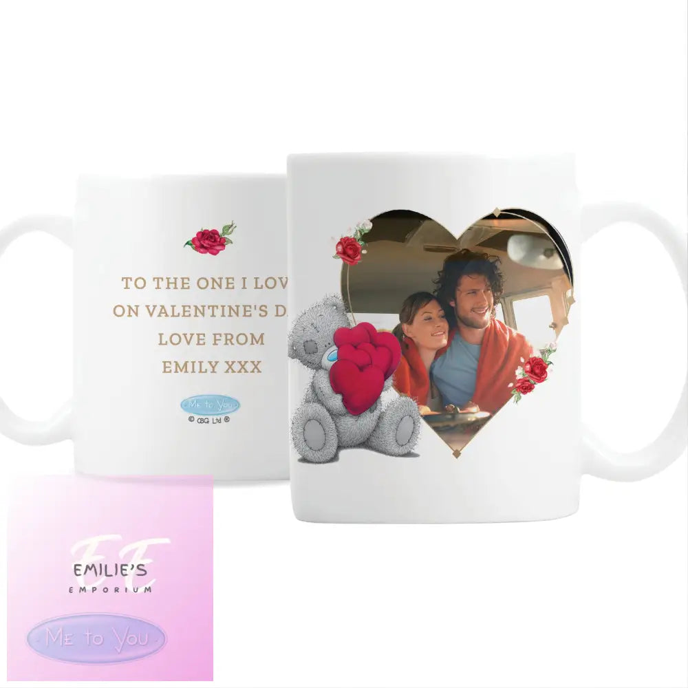 Personalised Me To You Valentines Photo Upload Mug