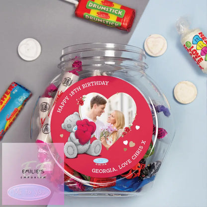 Personalised Me To You Valentines Photo Upload Sweet Jar