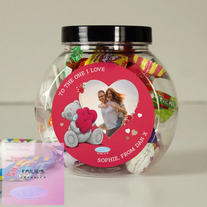 Personalised Me To You Valentines Photo Upload Sweet Jar