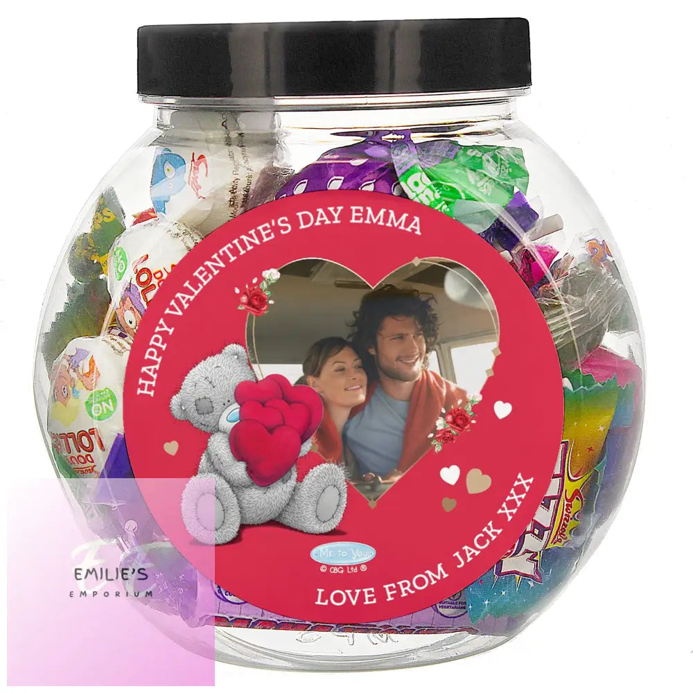 Personalised Me To You Valentines Photo Upload Sweet Jar