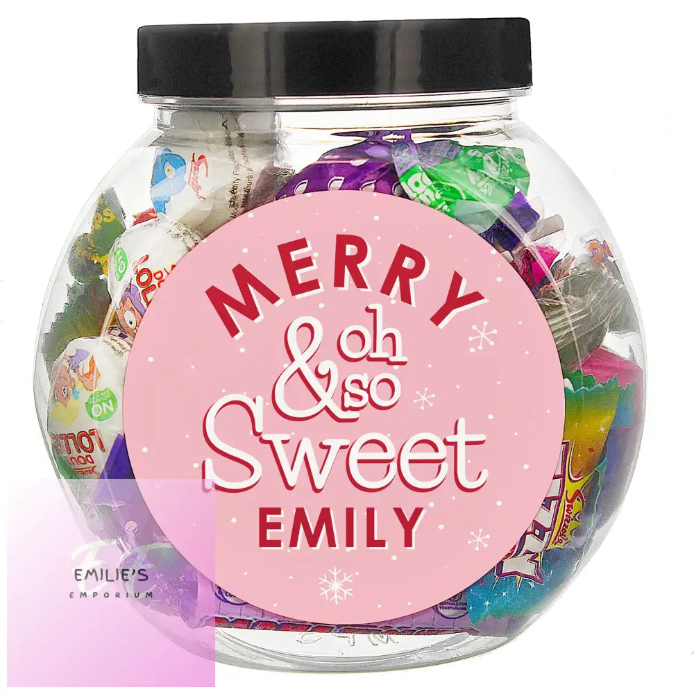 Personalised Merry & Oh So Sweet Jar