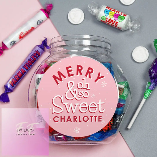 Personalised Merry & Oh So Sweet Jar