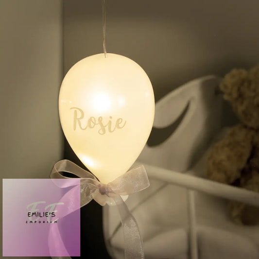Personalised Message Led Hanging Glass Balloon