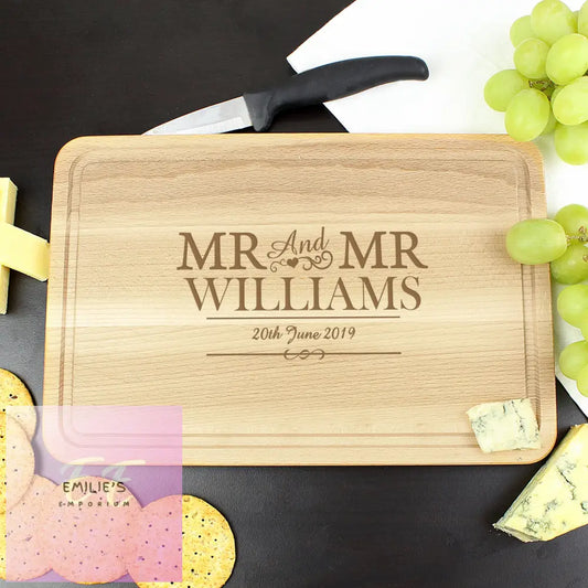 Personalised Mr & Large Chopping Board