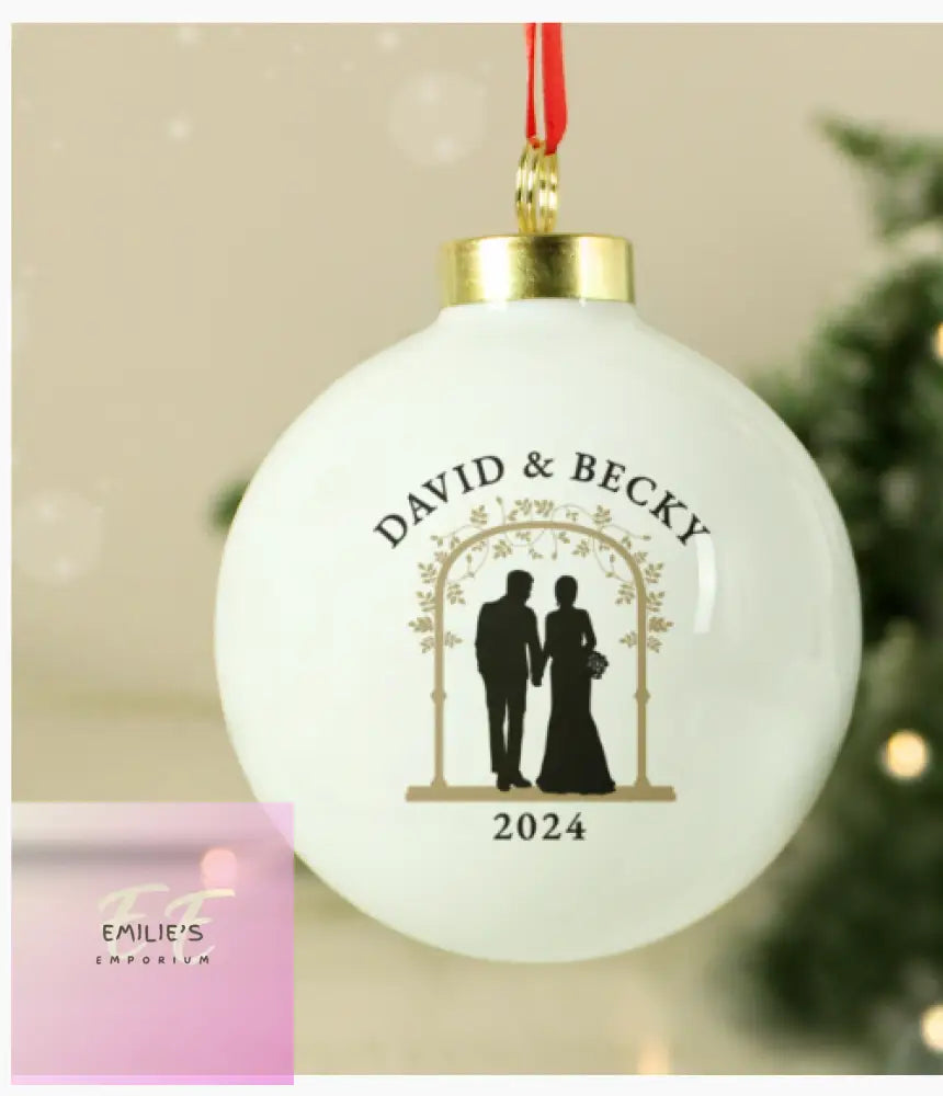 Personalised Mr & Mrs Bauble