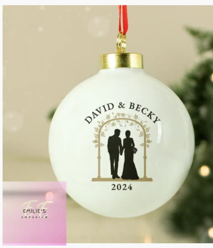 Personalised Mr & Mrs Bauble