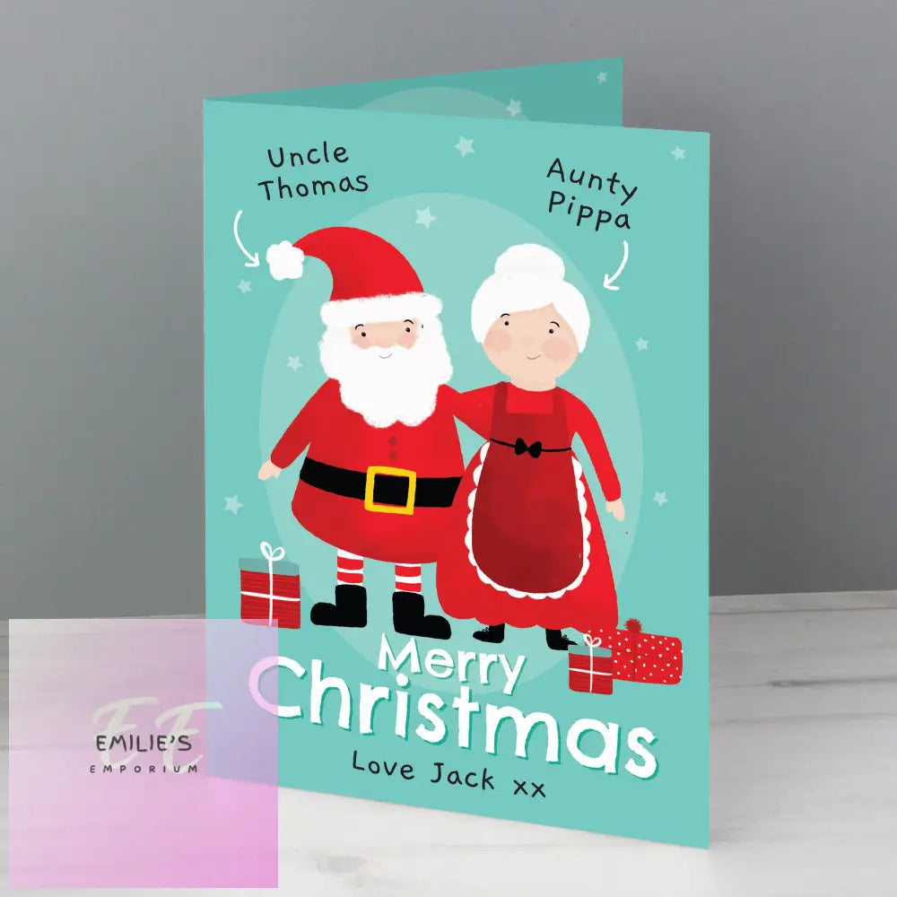 Personalised Mr & Mrs Claus Card