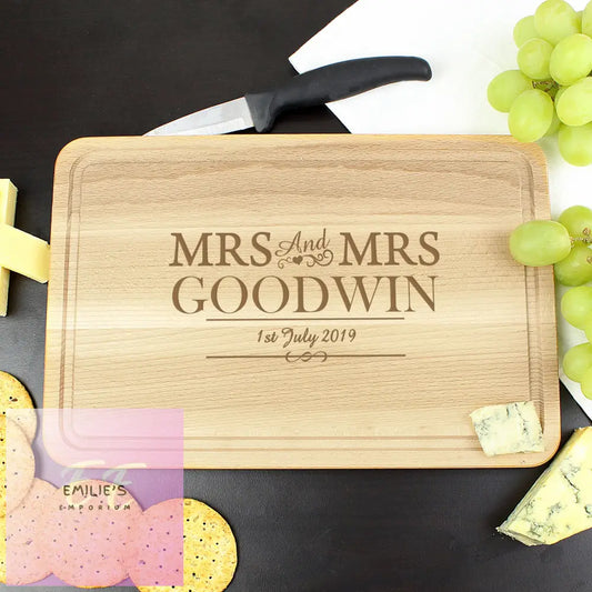 Personalised Mrs & Large Chopping Board