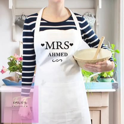 Personalised Mrs White Apron