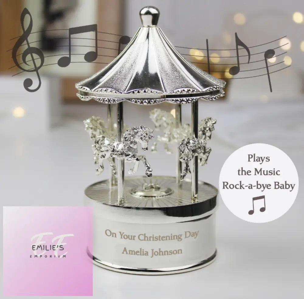 Personalised Musical Carousel Ornament