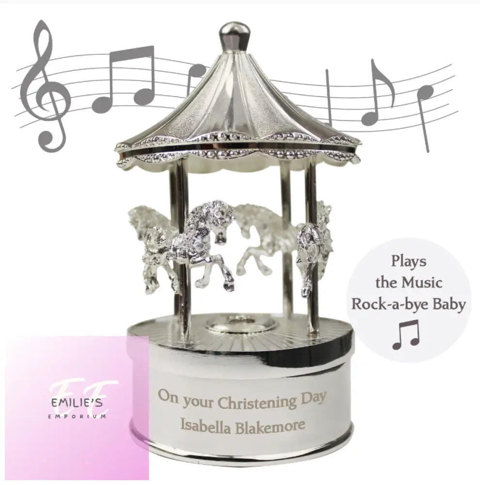 Personalised Musical Carousel Ornament