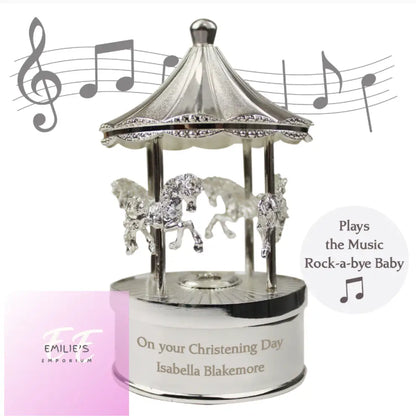 Personalised Musical Carousel Ornament