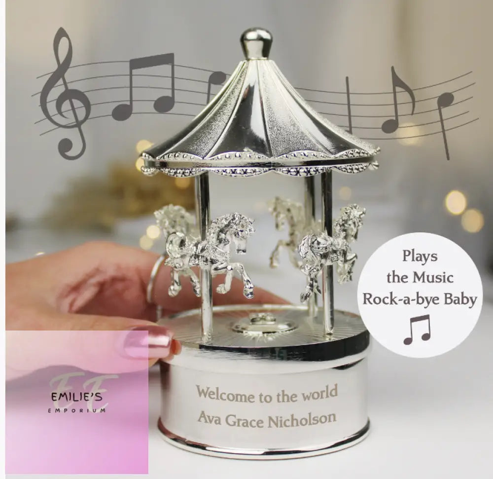 Personalised Musical Carousel Ornament