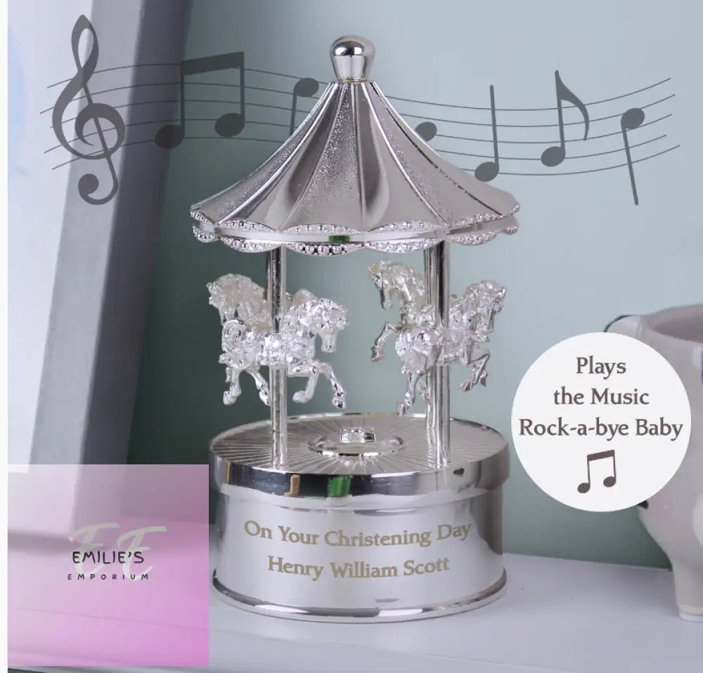 Personalised Musical Carousel Ornament