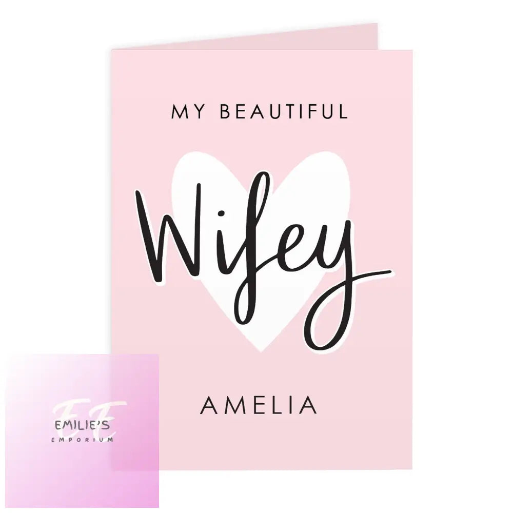 Personalised My Beautiful Wifey Card