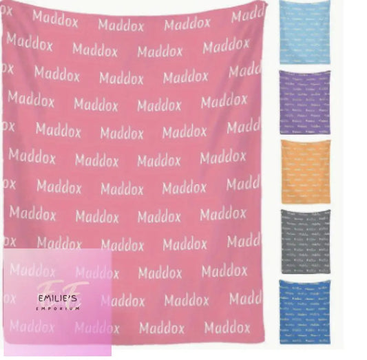 Personalised Blankets- Colour Choices