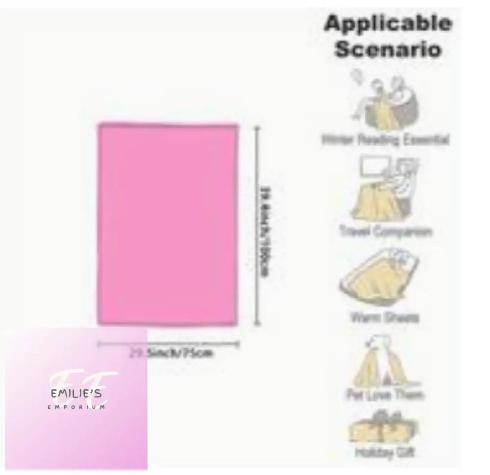 Personalised Blankets- Colour Choices Light Pink